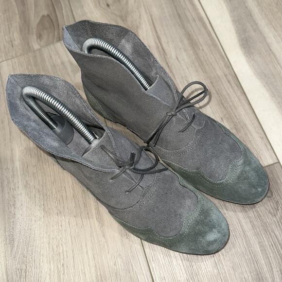 Wolverine 1000 mile bettula in blue gray suede wingtip chukka boots size… - Picture 2 of 8